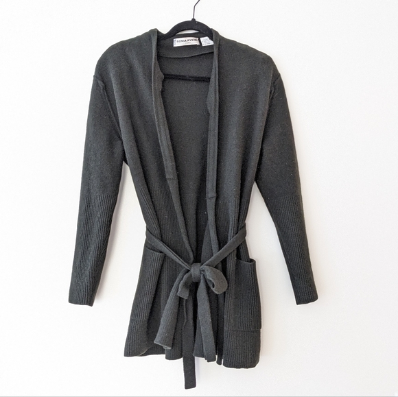 Sonia Rykiel Sweaters - Sonia Rykiel Wool Angora Cardigan wrap sweater size Medium